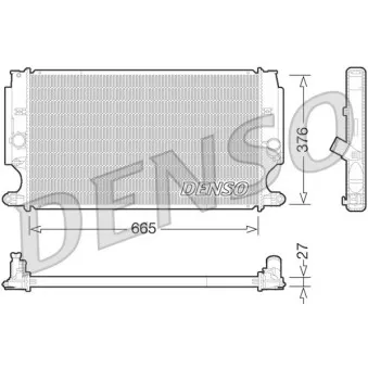 Radiateur, refroidissement du moteur DENSO DRM50072