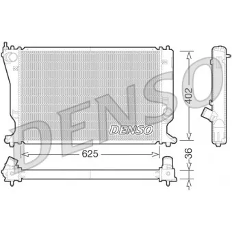 Radiateur, refroidissement du moteur DENSO DRM50073