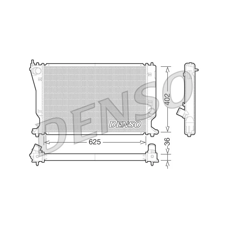 Radiateur, refroidissement du moteur DENSO DRM50073