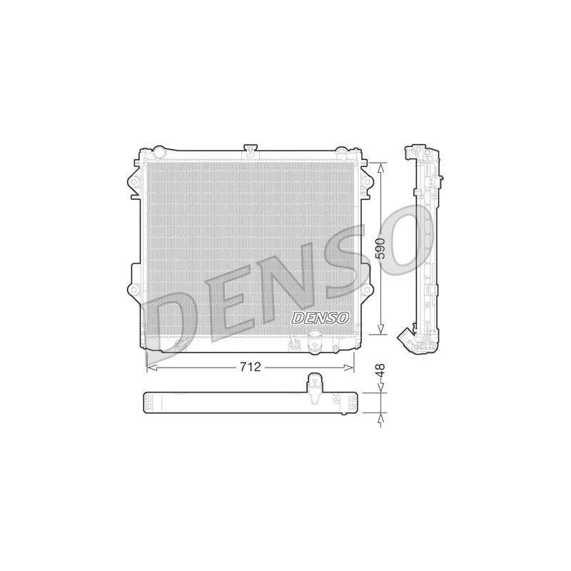 Radiateur, refroidissement du moteur DENSO DRM50074