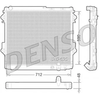 Radiateur, refroidissement du moteur DENSO DRM50075