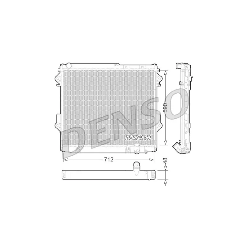 Radiateur, refroidissement du moteur DENSO DRM50075