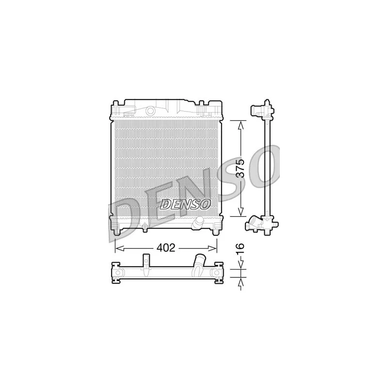 Radiateur, refroidissement du moteur DENSO DRM50077
