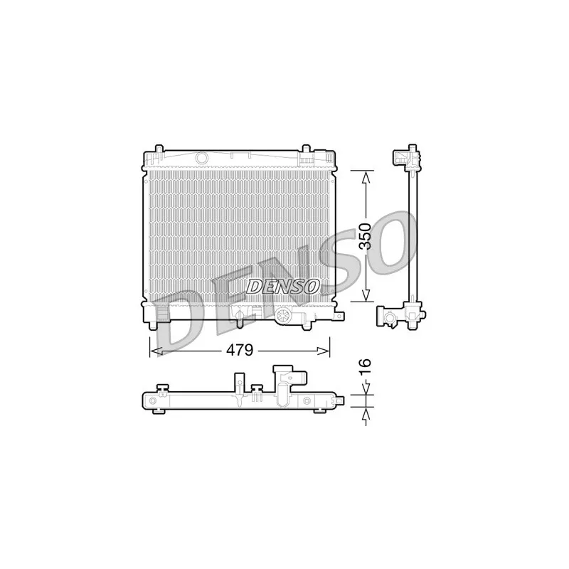 Radiateur, refroidissement du moteur DENSO DRM50078