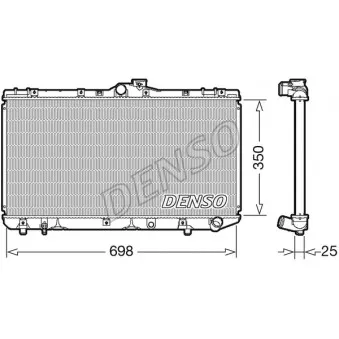 Radiateur, refroidissement du moteur DENSO DRM50079