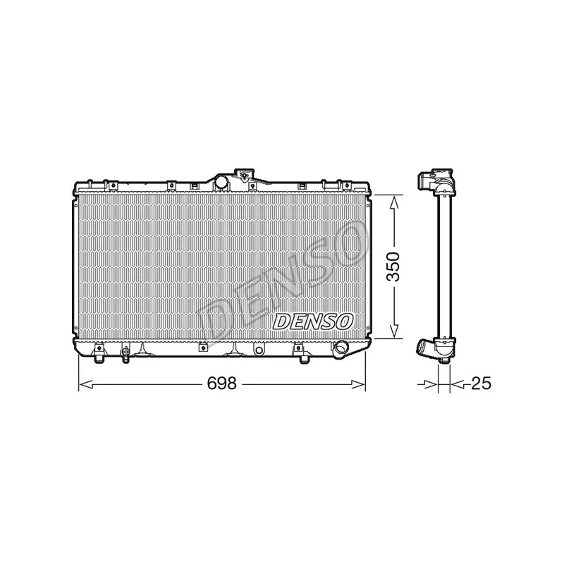 Radiateur, refroidissement du moteur DENSO DRM50079