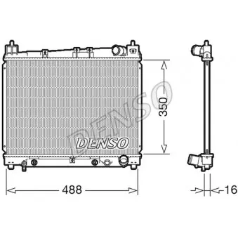 Radiateur, refroidissement du moteur DENSO DRM50080