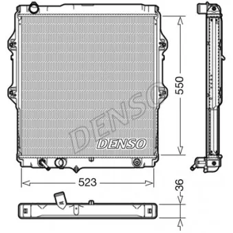 Radiateur, refroidissement du moteur DENSO DRM50084