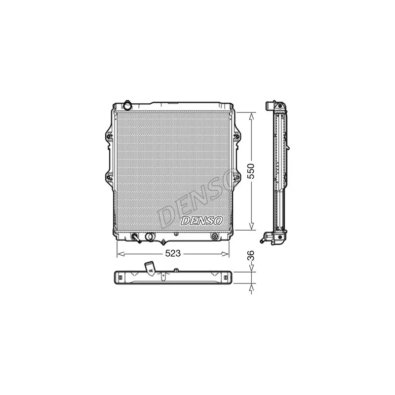 Radiateur, refroidissement du moteur DENSO DRM50084