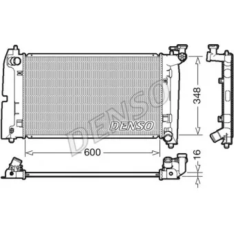 Radiateur, refroidissement du moteur DENSO DRM50085
