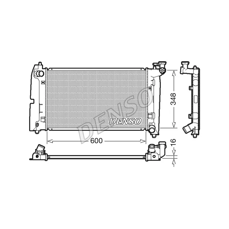 Radiateur, refroidissement du moteur DENSO DRM50085