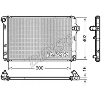 Radiateur, refroidissement du moteur DENSO DRM50089