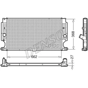 Radiateur, refroidissement du moteur DENSO DRM50090