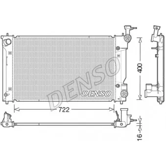 Radiateur, refroidissement du moteur DENSO DRM50098