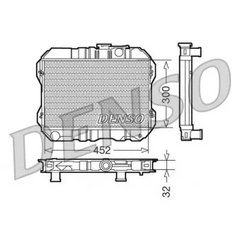 Radiateur, refroidissement du moteur DENSO DRM50200