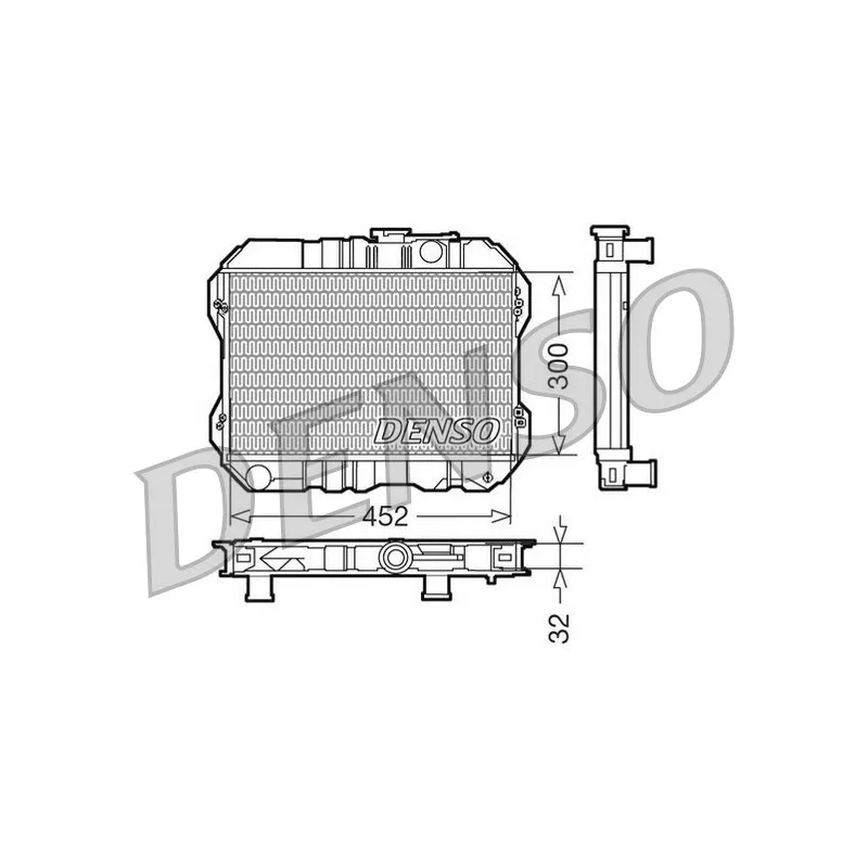 Radiateur, refroidissement du moteur DENSO DRM50200