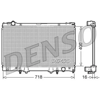 Radiateur, refroidissement du moteur DENSO DRM51002