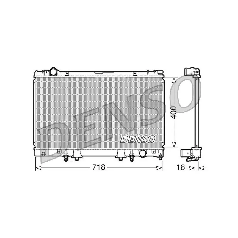 Radiateur, refroidissement du moteur DENSO DRM51002