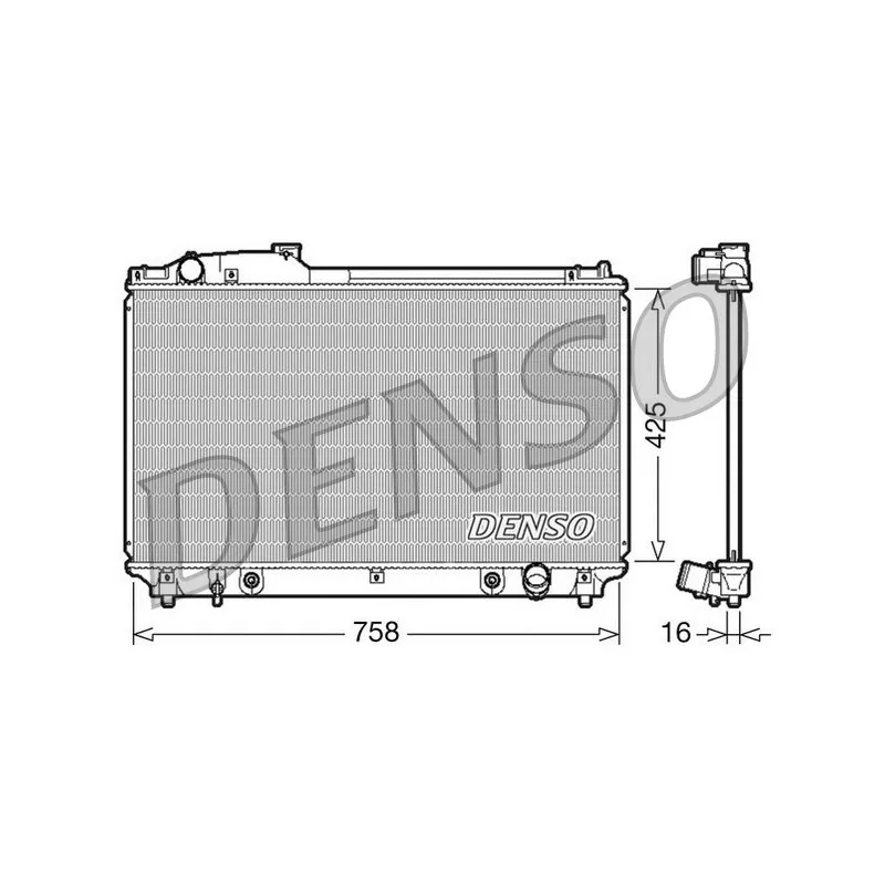 Radiateur, refroidissement du moteur DENSO DRM51003