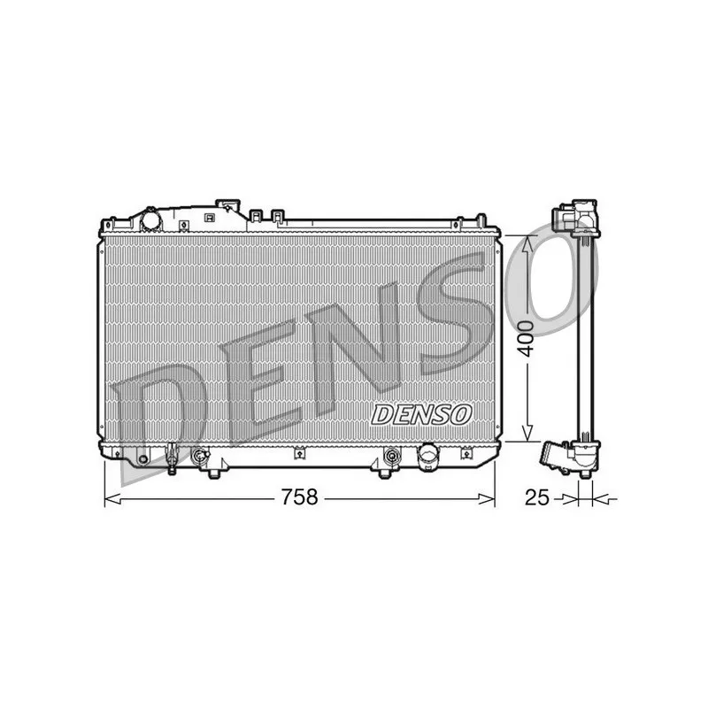 Radiateur, refroidissement du moteur DENSO DRM51006