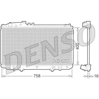 Radiateur, refroidissement du moteur DENSO DRM51009