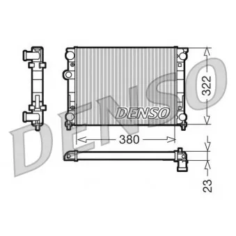 Radiateur, refroidissement du moteur DENSO DRM99001