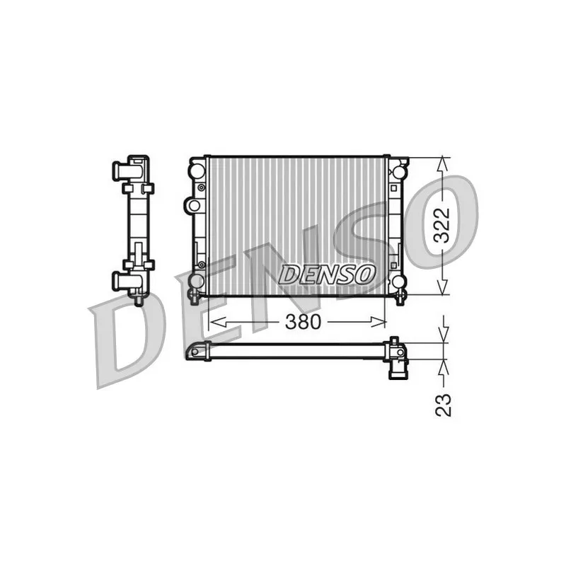 Radiateur, refroidissement du moteur DENSO DRM99001