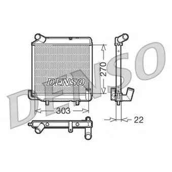 Radiateur, refroidissement du moteur DENSO DRM99003