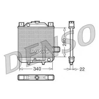 Radiateur, refroidissement du moteur DENSO DRM99006