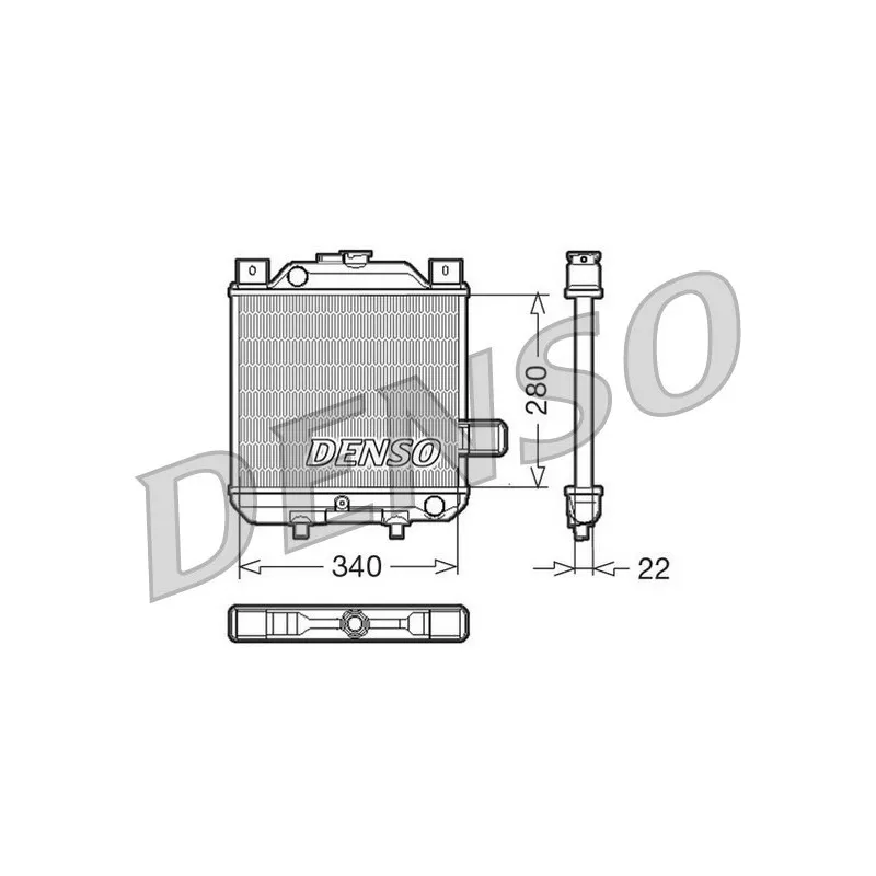 Radiateur, refroidissement du moteur DENSO DRM99006