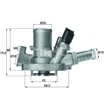 Thermostat d'eau BEHR TI 151 80