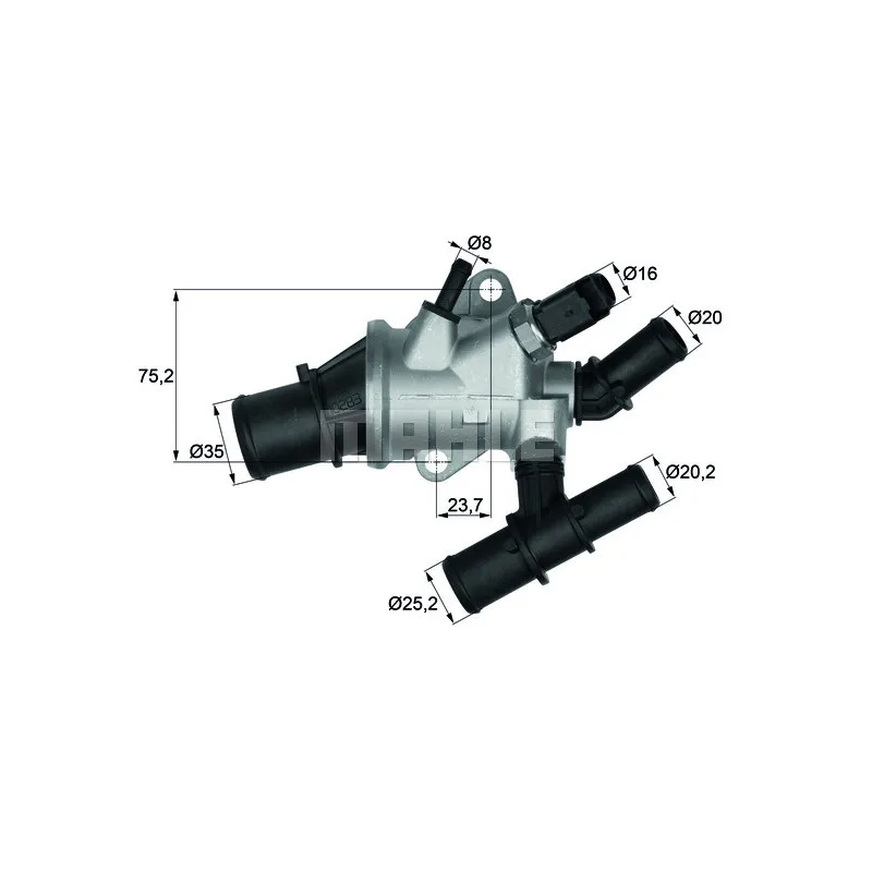 Thermostat d'eau BEHR TI 162 88
