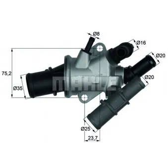 Thermostat d'eau BEHR TI 165 88