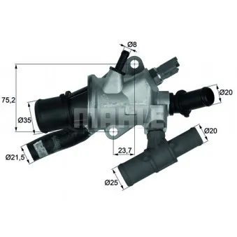 Thermostat d'eau BEHR TI 166 88