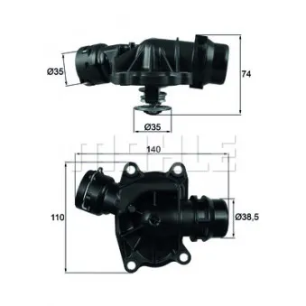 Thermostat d'eau BEHR TI 233 88
