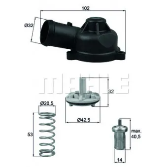 Thermostat d'eau BEHR TI 244 83D
