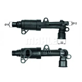 Thermostat, refroidissement d'huile BEHR TO 11 86