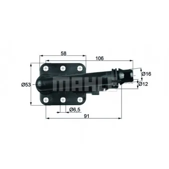 Thermostat, refroidissement d'huile BEHR TO 5 82