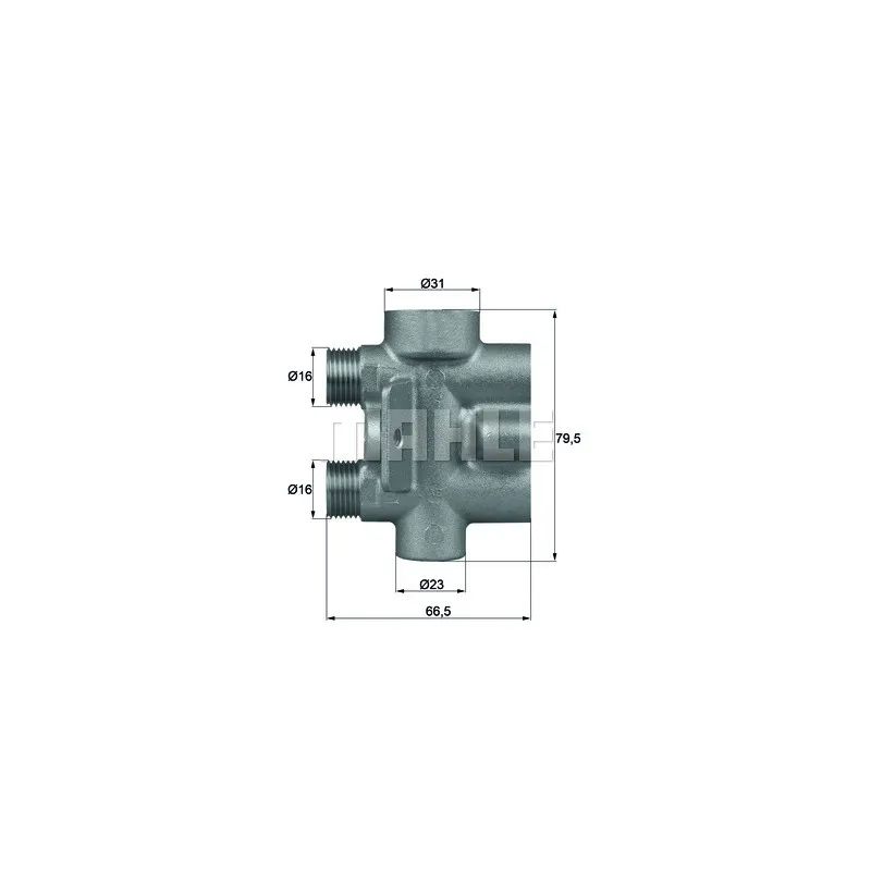 Thermostat, refroidissement d'huile BEHR TO 9 75