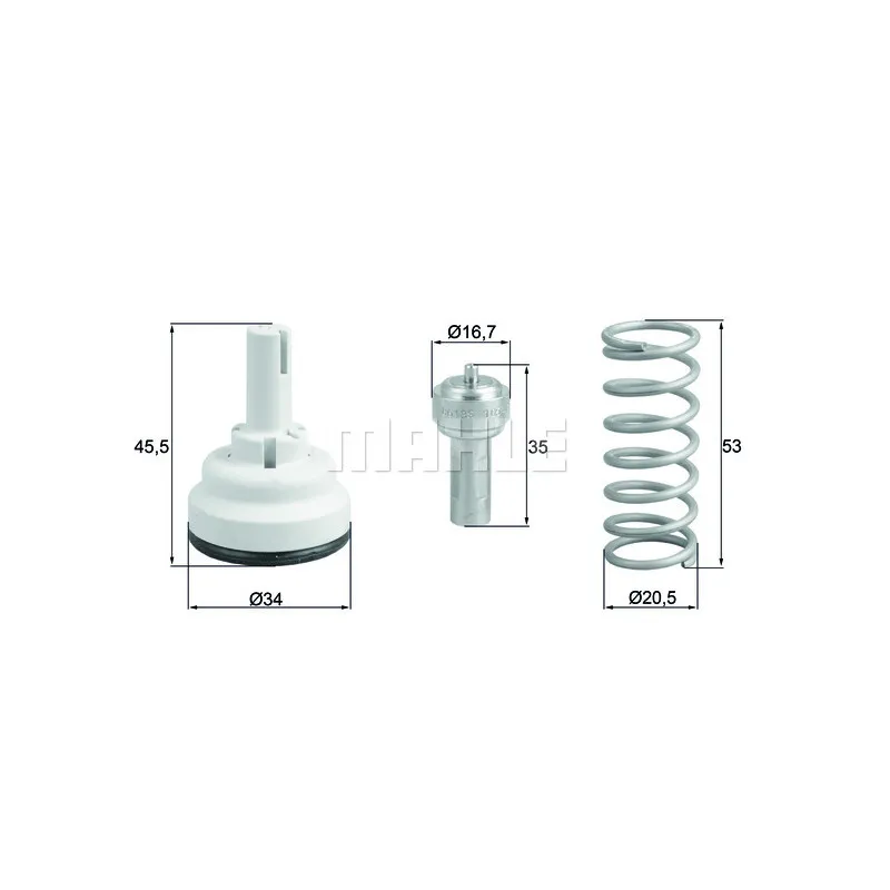 Thermostat d'eau BEHR TX 182 87D