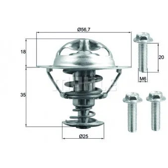 Thermostat d'eau BEHR TX 202 90D