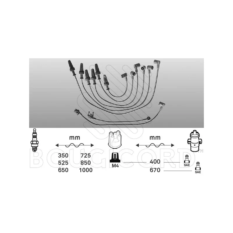 Kit de câbles d'allumage EFI AUTOMOTIVE 1417