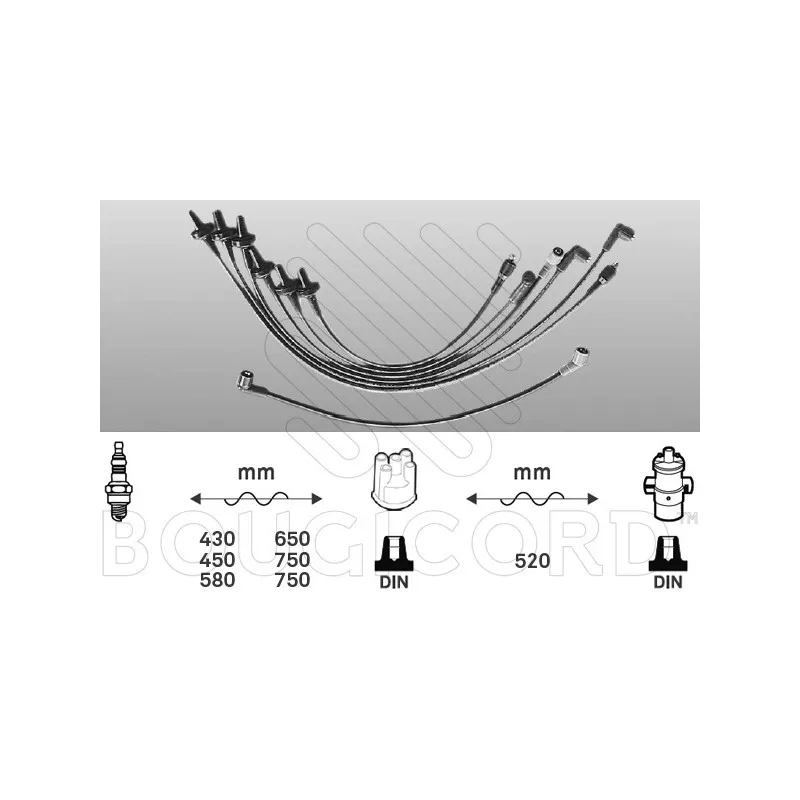 Kit de câbles d'allumage EFI AUTOMOTIVE 2402