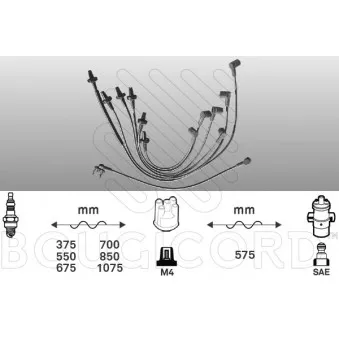 Kit de câbles d'allumage EFI AUTOMOTIVE 2413