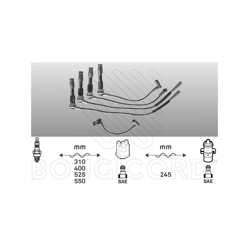 Kit de câbles d'allumage EFI AUTOMOTIVE 2476