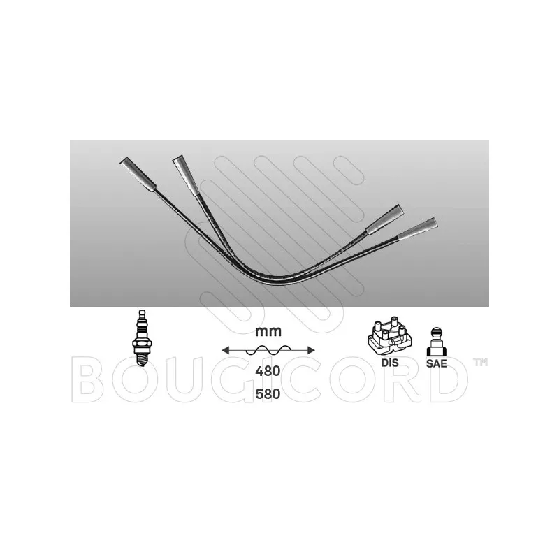 Kit de câbles d'allumage EFI AUTOMOTIVE 3104