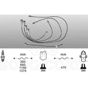 Kit de câbles d'allumage EFI AUTOMOTIVE 3114