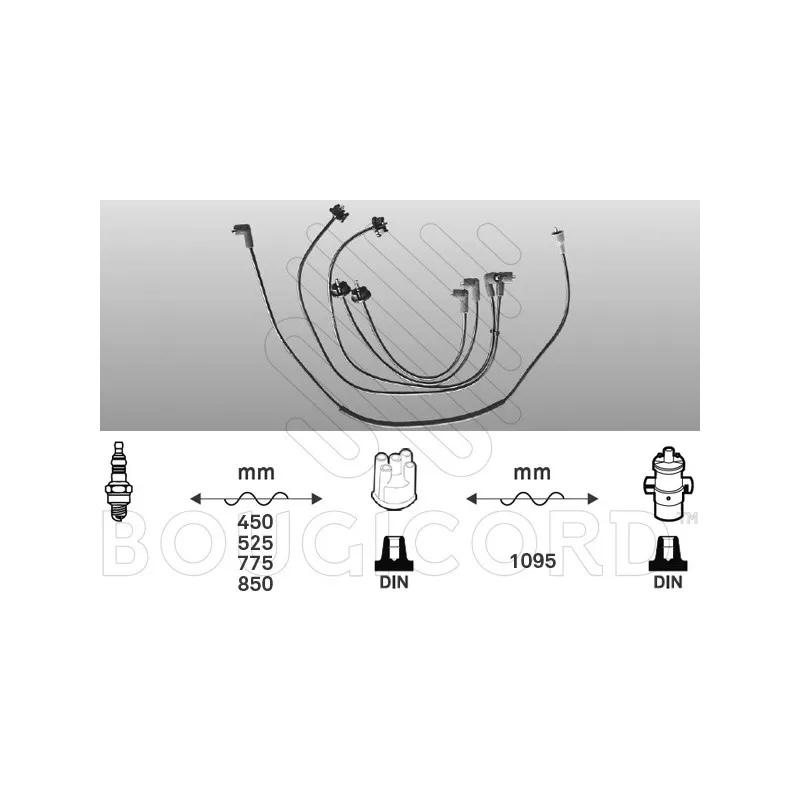 Kit de câbles d'allumage EFI AUTOMOTIVE 3136