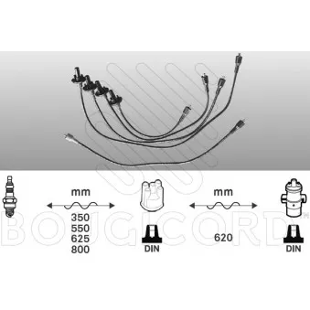 Kit de câbles d'allumage EFI AUTOMOTIVE 3317