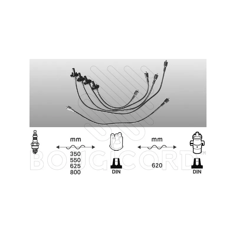 Kit de câbles d'allumage EFI AUTOMOTIVE 3317